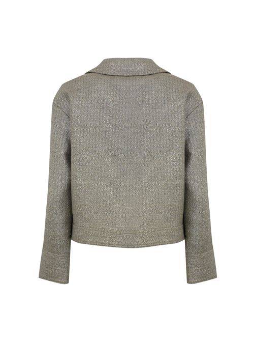 Giacca chiodo biker in lurex Herno | GI000283D 132392600
